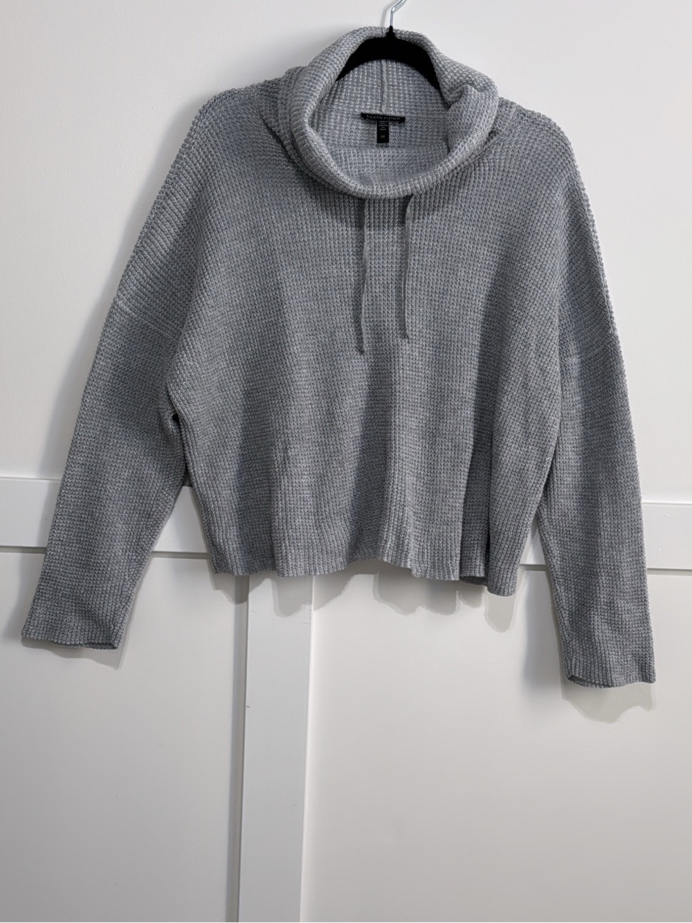 Eileen Fisher Peruvian Organic Cotton Funnel Neck Top